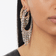Large blake fringe hoops - on model