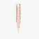 14K rose gold elongated blake fringe ear cuff