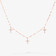 SMALL TRIPLE CROSS DIAMOND NECKLACE