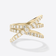GRADUATED DIAMOND CRISS CROSS RING