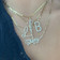 FANCY DIAMOND INITIAL NECKLACE - 4