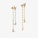 FLAWLESS DIAMOND BUTTERLY LINEAR EARRINGS - 3