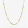 14K yellow gold single strand disc necklace