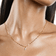 Diamond spike pendant necklace - on model