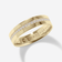 DIAMOND WIDE GOLD BAND RING