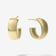 14K yellow gold bold hollow huggies