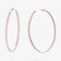 14K rose gold vanity diamond hoops