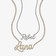 Custom Diamond Nameplate Tennis Necklace - 3