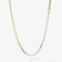 14K yellow gold heart disc chain necklace