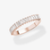 14K rose gold Baguette diamond stackable ring