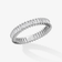 14K white gold baguette diamond eternity ring