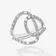 14K white gold baguette diamond illuminating ring