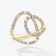 14K yellow gold baguette diamond illuminating ring