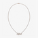 14K rose gold small custom diamond tennis nameplate necklace