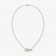 14K yellow gold small custom diamond tennis nameplate necklace