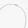 14K yellow gold small custom diamond tennis nameplate necklace