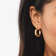 Square tube hollow hoops - on model