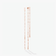 14K rose gold blake chain front to back linear earrings
