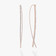 BAGUETTE DIAMOND NARROW UPSIDE DOWN HOOPS - 5