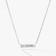 DIAMOND BAGUETTE BAR PENDANT MALIBU NECKLACE