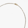 14K yellow gold baguette diamond tennis necklace