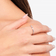9 piece baguette diamond stackable ring - on model