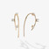 MULTI SOLO DIAMOND SMALL HOOKED ON HOOP EARRINGS