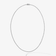 14K white gold thin diamond tennis necklace