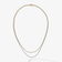 14K yellow gold thin double strand diamond tennis choker necklace