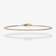 14K yellow gold thin diamond tennis bracelet