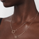 Two to tango circle necklace - on model