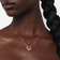 Geometric crinkle pendant necklace