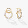 DIAMOND INTERLOCKING CIRCLE STUD EARRINGS