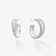 20MM Crossover Diamond Hoops