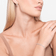Thin tag link moveable diamond ring-on model