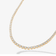 14K yellow gold graduating diamond tennis necklace