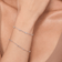 Square chain bracelet - on model