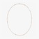 14K rose gold fancies curve link diamond necklace