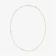 14K yellow gold fancies curve link diamond necklace