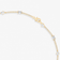 14K yellow gold fancies curve link diamond necklace