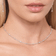 Fancies curve link diamond necklace - on model