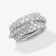 14K white gold kinetic baguette diamond spinner ring