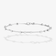 14K white gold solo diamond moveable bar bracelet
