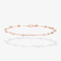14K rose gold solo diamond moveable bar bracelet