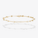 14K yellow gold solo diamond moveable bar bracelet