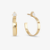 SOLO DIAMOND WIDE HUGGIE EARRINGS