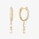 BAGUETTE CUT DIAMOND DANGLE HUGGIES