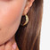 SMALL WIDE BOLD HOLLOW HOOPS
