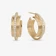 14K yellow gold kinetic diamond huggies