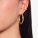 Kinetic diamond ear cuff - on model
